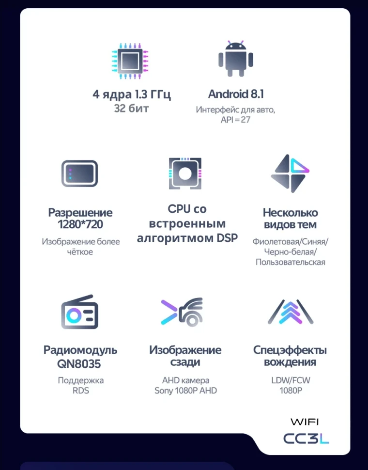 Штатная магнитола Teyes CC3L WiFi 2/32 Toyota Corolla 11 (2017-2018) F2