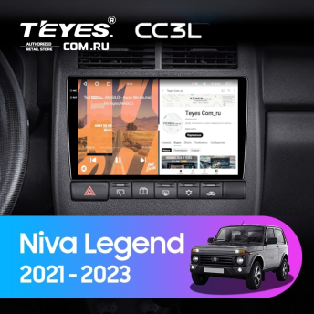 Штатная магнитола Teyes CC3L 4/64 Lada Niva Legend (2021-2023)