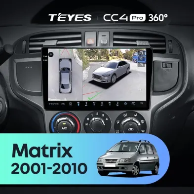 Штатная магнитола Teyes CC4 Pro 360 12/256 Hyundai Matrix (2001-2010)