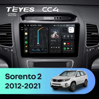 Штатная магнитола Teyes CC4 8/128 Kia Sorento 2 II XM (2012-2021) F2