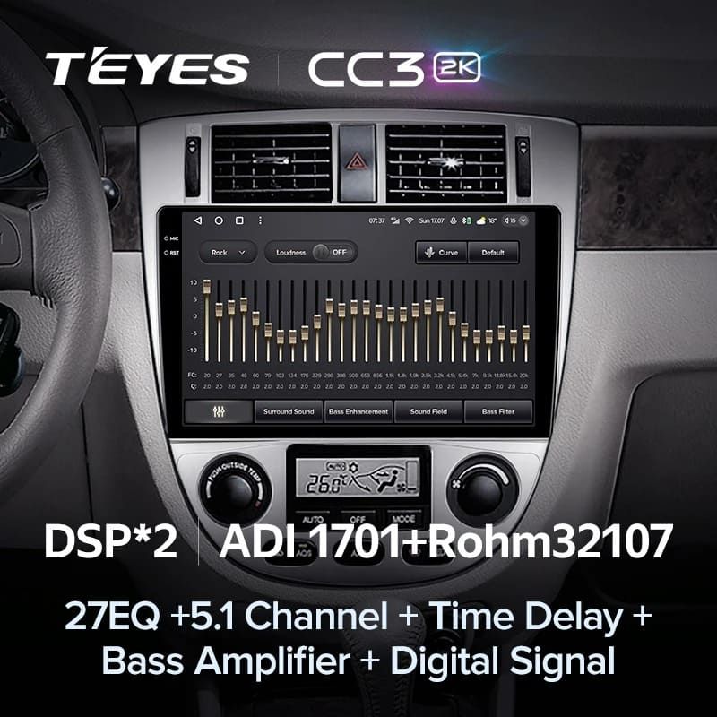 Штатная магнитола Teyes CC3 2K 6/128 Chevrolet Lacetti J200 (2004-2013) F2 Тип-B