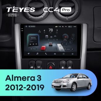 Штатная магнитола Teyes CC4 Pro 12/256 Nissan Almera 3 G15 (2012-2019) F2
