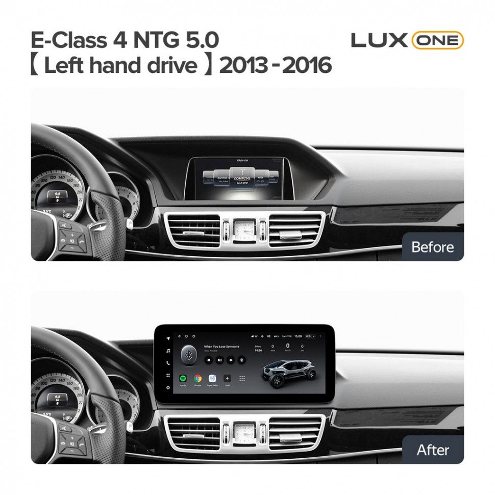 Штатная магнитола Teyes LUX ONE 6/128 Mercedes-Benz E-Class 4 W212 S207 A207 S212 C207 (NTG 5.0) (2013-2016) F1