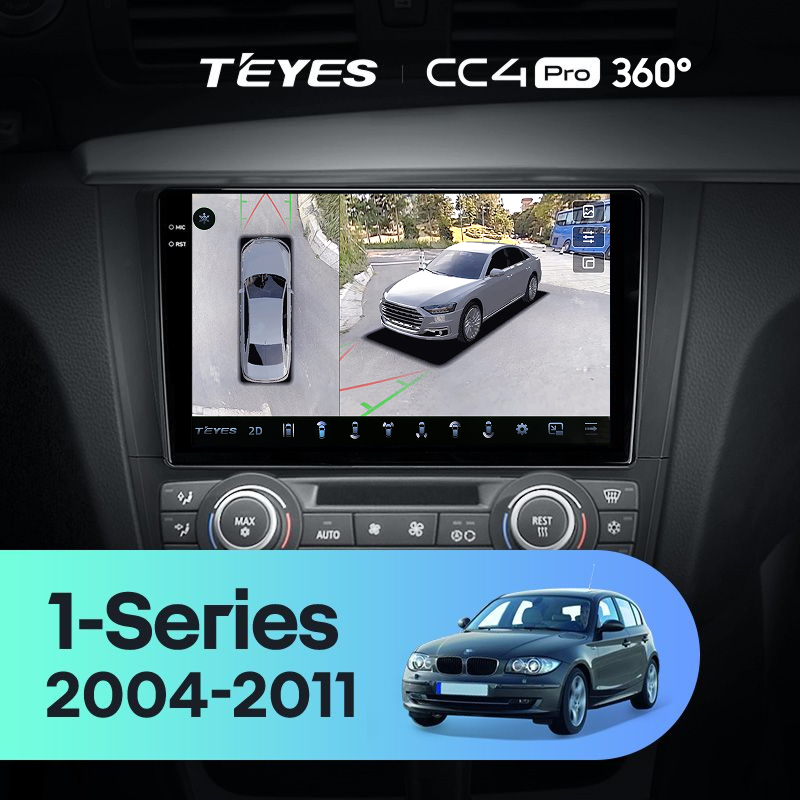 Штатная магнитола Teyes CC4 Pro 360 8/128 BMW 1 серия E88 E82 E81 E87 (2004-2011) F2