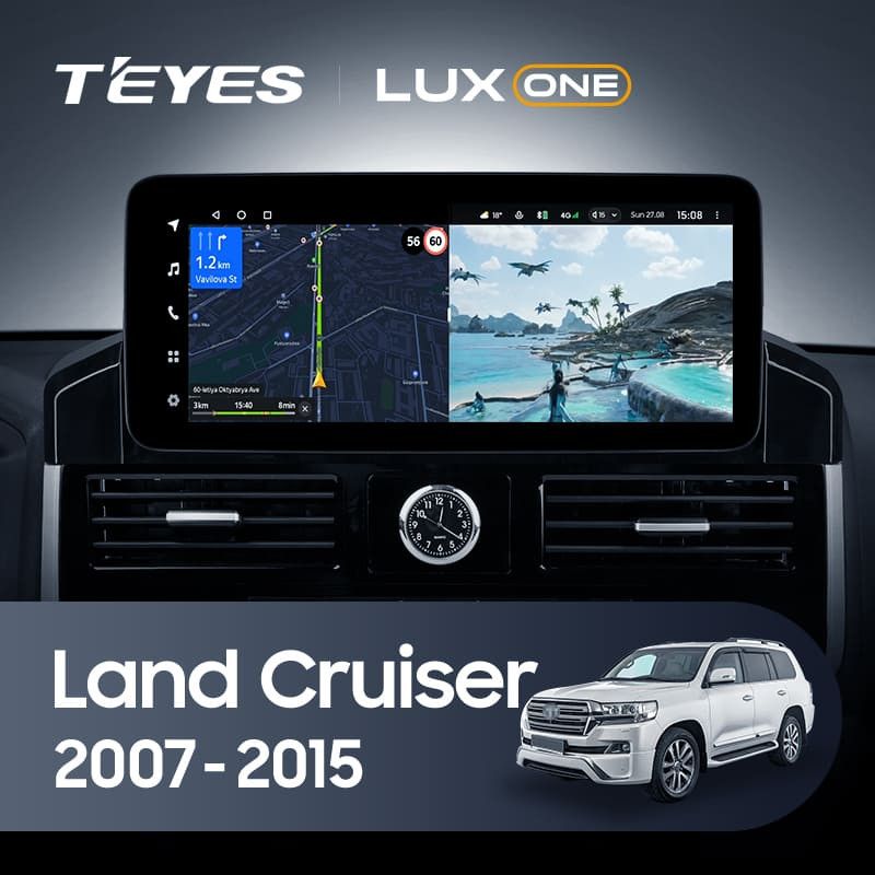 Штатная магнитола Teyes LUX ONE 6/128 Toyota Land Cruiser 200 (2007-2015) Тип-C