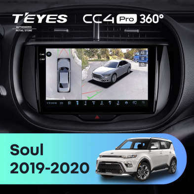Штатная магнитола Teyes CC4 Pro 360 8/128 Kia Soul (2019-2020)