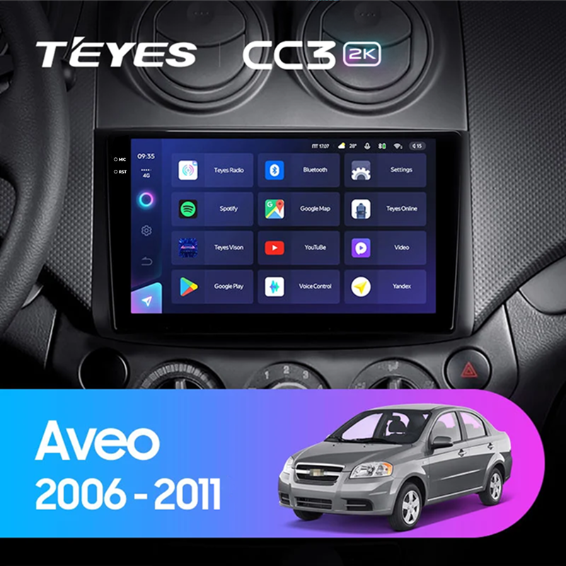 Штатная магнитола Teyes CC3 2K 6/128 Chevrolet Aveo (2006-2011)