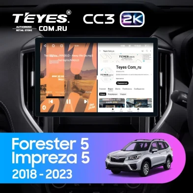Штатная магнитола Teyes CC3 2K 4/32 Subaru Impreza 5 (2018-2023) (11")