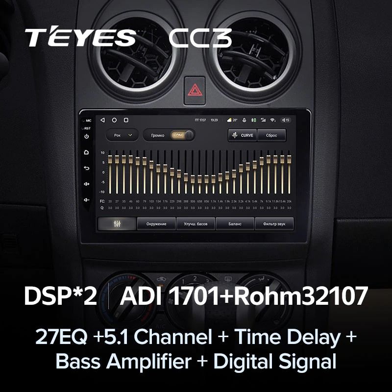 Штатная магнитола Teyes CC3 4/32 Nissan Qashqai 1 J10 (2006-2013) F1