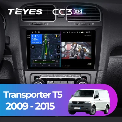 Штатная магнитола Teyes CC3 2K 6/128 Volkswagen Transporter (T5) (2009-2015)