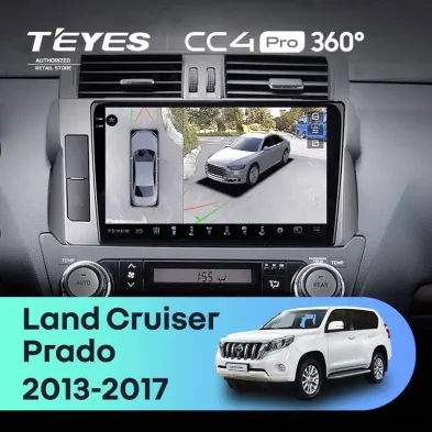 Штатная магнитола Teyes CC4 Pro 360 8/128 Toyota Land Cruiser Prado 150 (2013-2017)