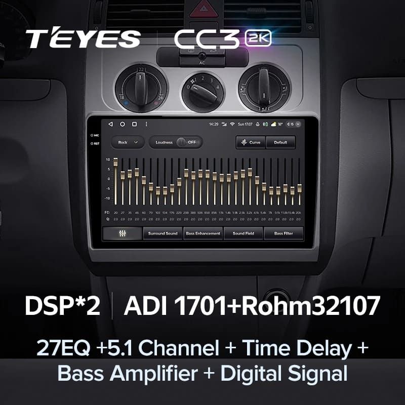 Штатная магнитола Teyes CC3 2K 360 6/128 Volkswagen Touran 1 (2003-2010)