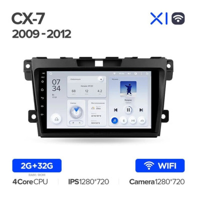 Штатная магнитола Teyes X1 4G 2/32 Mazda CX-7 7 ER (2009-2012)
