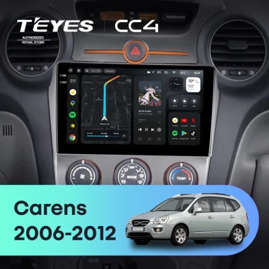 Штатная магнитола Teyes CC4 6/64 Kia Carens UN (2006-2012) F1