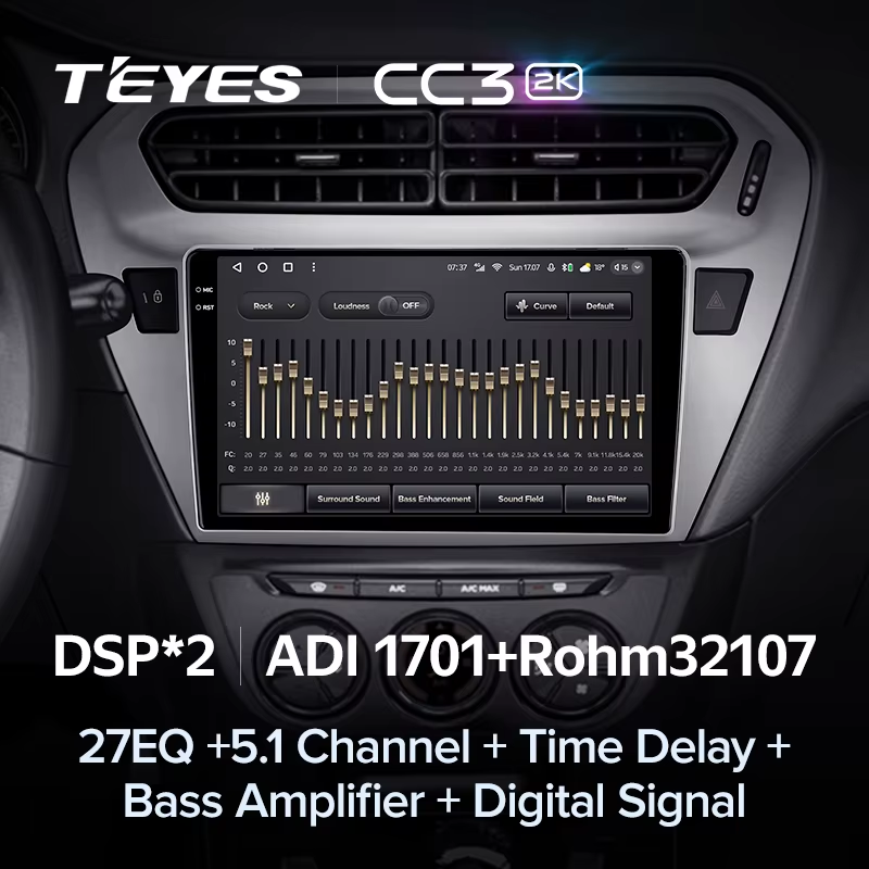 Штатная магнитола Teyes CC3 2K 360 6/128 Citroen C-Elysee (2012-2016) F2