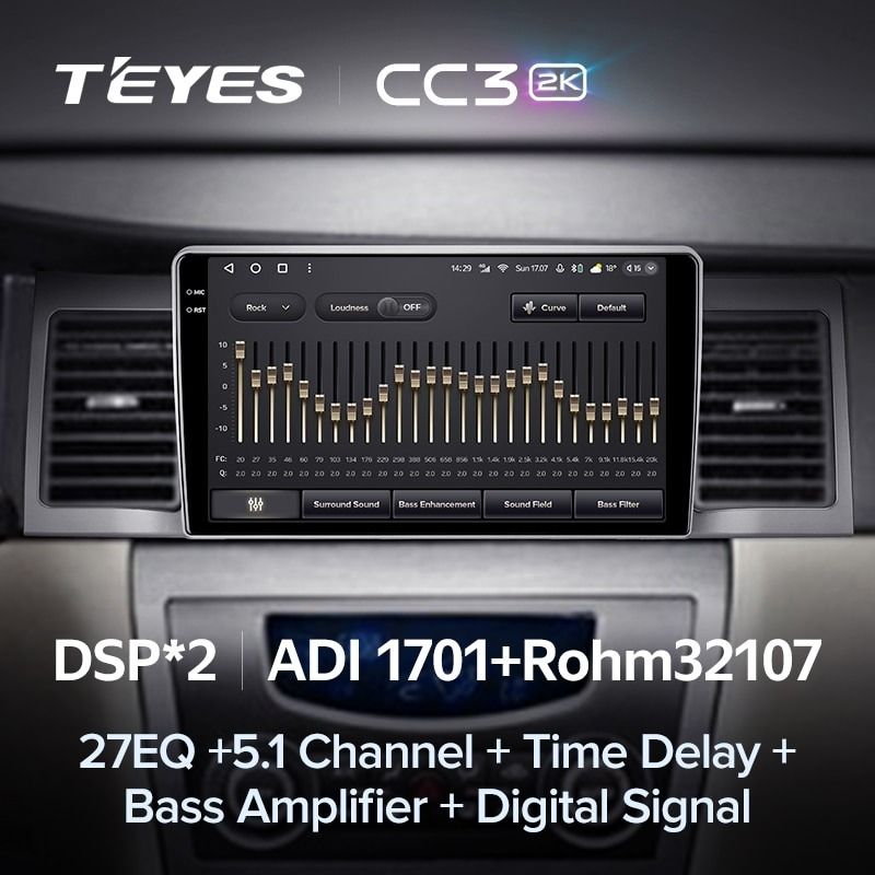 Штатная магнитола Teyes CC3 2K 360 6/128 Geely SC7 (2011-2015)