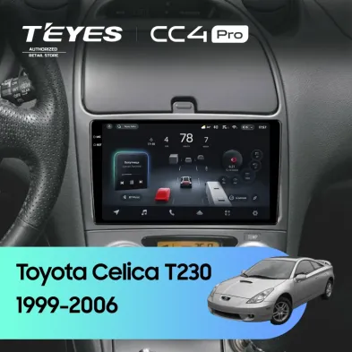 Штатная магнитола Teyes CC4 Pro 8/128 Toyota Celica T230 (1999-2006)