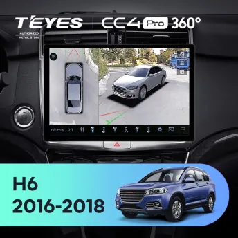 Штатная магнитола Teyes CC4 Pro 360 8/128 Haval H6 (2016-2018) (11")