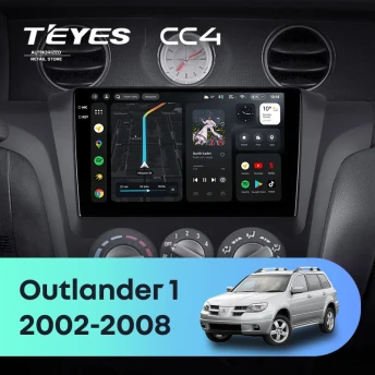 Штатная магнитола Teyes CC4 8/128 Mitsubishi Outlander 1 (2002-2008) F1