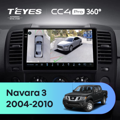 Штатная магнитола Teyes CC4 Pro 360 12/256 Nissan Navara D40 (2004-2010) F1