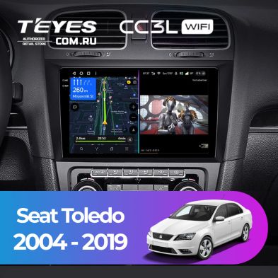 Штатная магнитола Teyes CC3L WiFi 2/32 Seat Toledo (2004-2019)