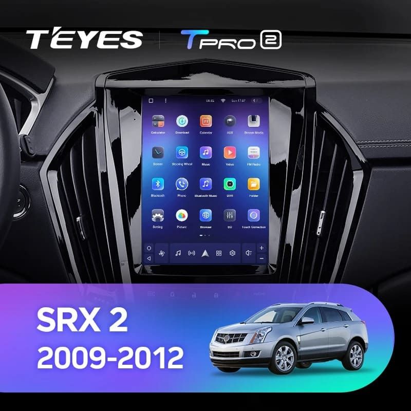 Штатная магнитола Tesla style Teyes TPRO 2 4/64 Cadillac SRX 2 (2009-2012)