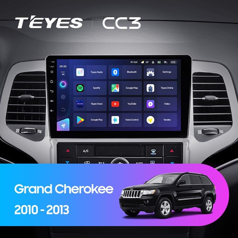 Штатная магнитола Teyes CC3 4/32 Jeep Grand Cherokee WK2 (2010-2013)