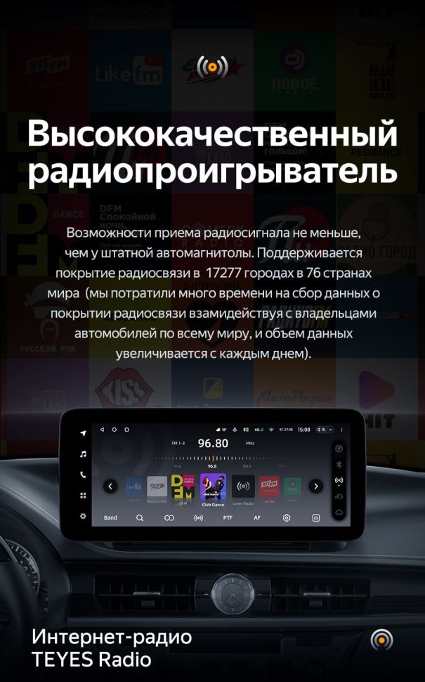 Штатная магнитола Teyes LUX ONE 4/32 Lexus ES ES200 ES250 ES300h ES350 XV60 VI 6 (2012-2018) Тип-A