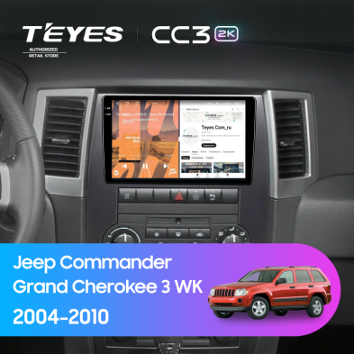Штатная магнитола Teyes CC3 2K 4/32 Jeep Commander (2005-2010)