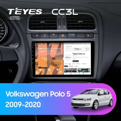 Штатная магнитола Teyes CC3L 4/32 Volkswagen Polo 5 (2009-2020) (матовая)