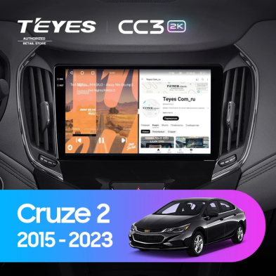 Штатная магнитола Teyes CC3 2K 4/32 Chevrolet Cruze 2 (2015-2023)