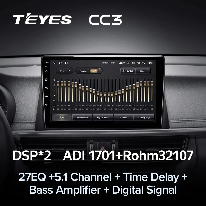 Штатная магнитола Teyes CC3 4/32 Kia Optima 4 JF (2015-2020) Тип-A