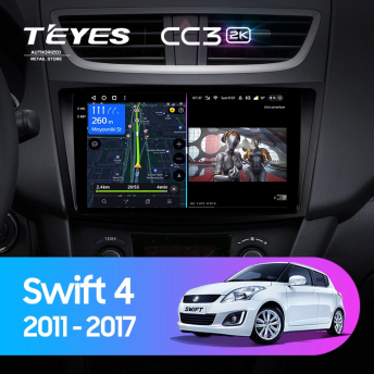 Штатная магнитола Teyes CC3 2K 4/64 Suzuki Swift 4 (2011-2017)