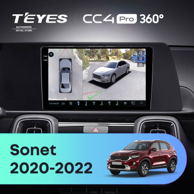 Штатная магнитола Teyes CC4 Pro 360 8/128 Kia Sonet (2020-2022)