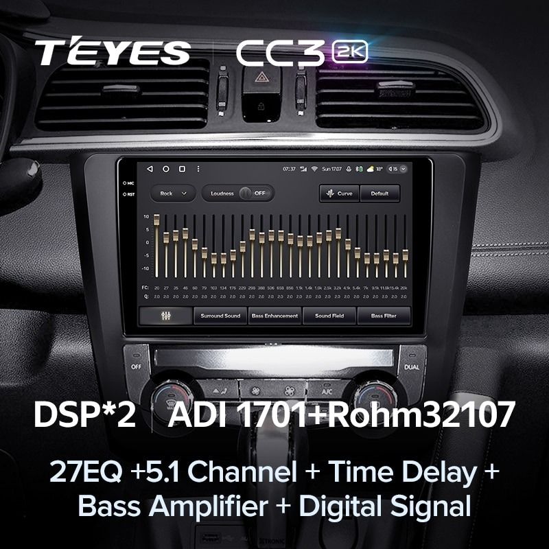 Штатная магнитола Teyes CC3 2K 4/64 Renault Kadjar (2015-2017)