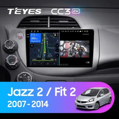 Штатная магнитола Teyes CC3 2K 4/32 Honda Fit 2 GE (2007-2014)
