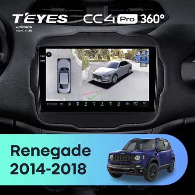 Штатная магнитола Teyes CC4 Pro 360 12/256 Jeep Renegade (2014-2018)