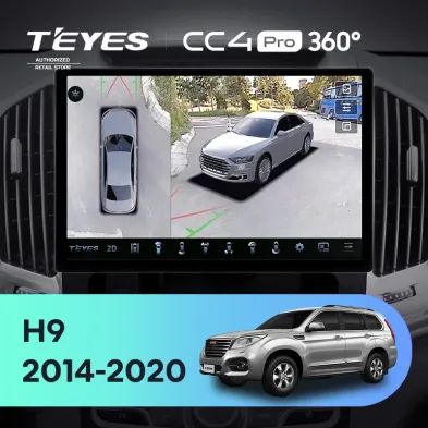 Штатная магнитола Teyes CC4 Pro 360 12/256 Haval H9 (2014-2020) (11")