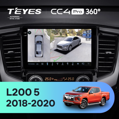 Штатная магнитола Teyes CC4 Pro 360 8/128 Mitsubishi L200 5 (2018-2020) F2