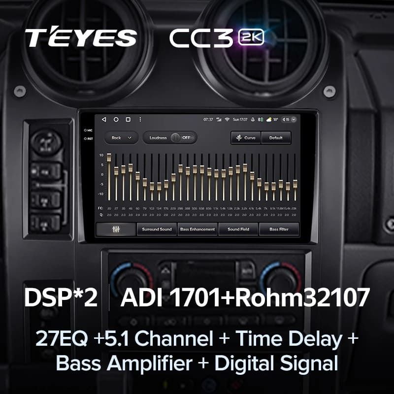 Штатная магнитола Teyes CC3 2K 360 6/128 Hummer H2 E85 (2002-2007)