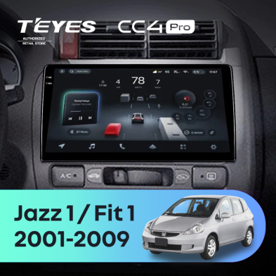 Штатная магнитола Teyes CC4 Pro 12/256 Honda Jazz 1 (2001-2009)