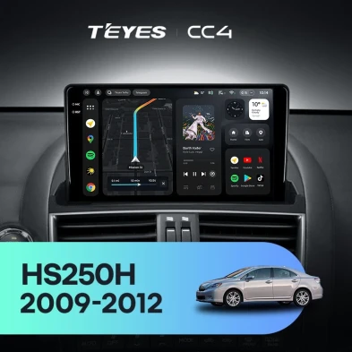 Штатная магнитола Teyes CC4 8/128 Lexus HS250H F10 (2009-2012)