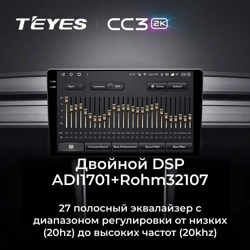Штатная магнитола Teyes CC3 2K 6/128 LADA Vesta 2023+ F2 Тип-A (9")