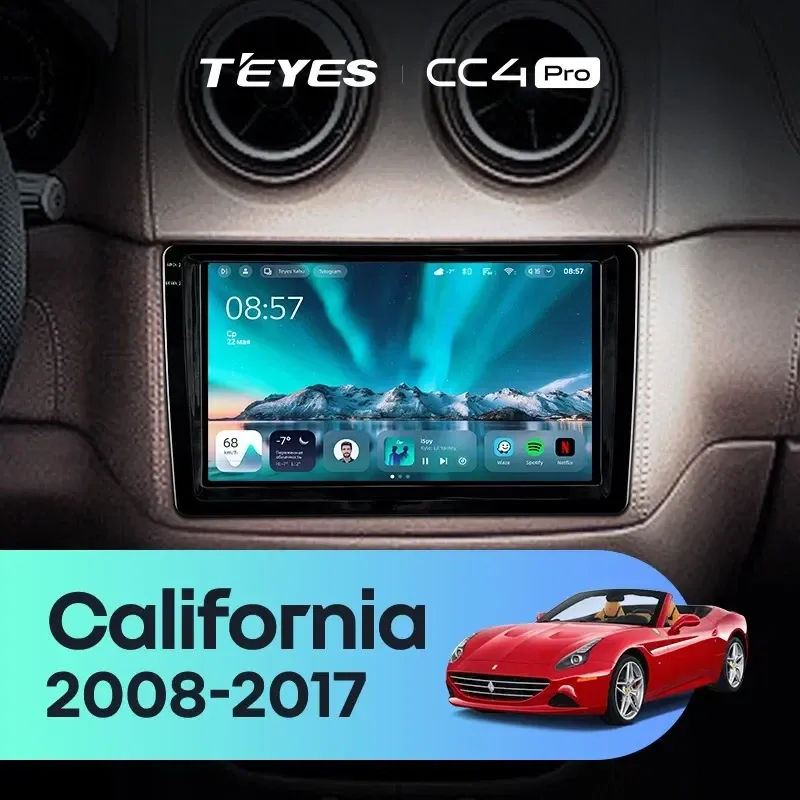 Штатная магнитола Teyes CC4 Pro 12/256 Ferrari California (2008-2017)