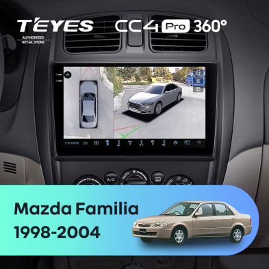 Штатная магнитола Teyes CC4 Pro 360 8/128 Mazda Familia (BJ) (1998-2004)