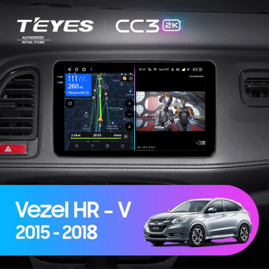Штатная магнитола Teyes CC3 2K 4/32 Honda HR-V (2015-2018)