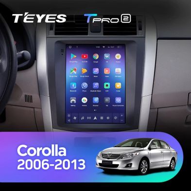 Штатная магнитола Tesla style Teyes TPRO 2 4/32 Toyota Corolla 10 E140 E150 (2006-2013)