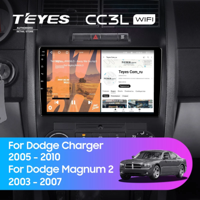 Штатная магнитола Teyes CC3L WiFi 2/32 Dodge Charger 6 LX (2005-2010)