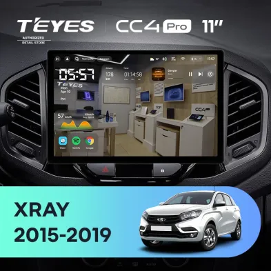 Штатная магнитола Teyes CC4 Pro 8/128 Lada Xray (2015-2022) (11")