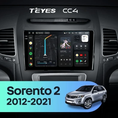 Штатная магнитола Teyes CC4 6/64 Kia Sorento 2 II XM (2012-2021) F3